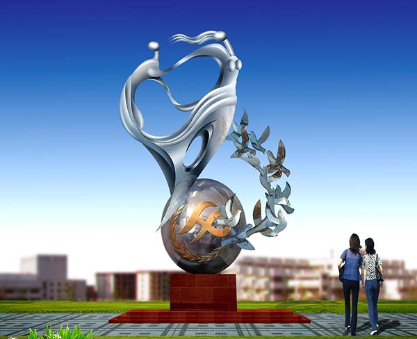 阜陽(yáng)不銹鋼雕塑廠家的雕塑作品在環(huán)境藝術(shù)中的融合策略是什么？